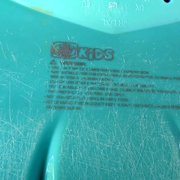 Mermaid Kids Monofin Swimming Fin, Mermaid Linden Blue Size 1-4 - Picture 6 of 8